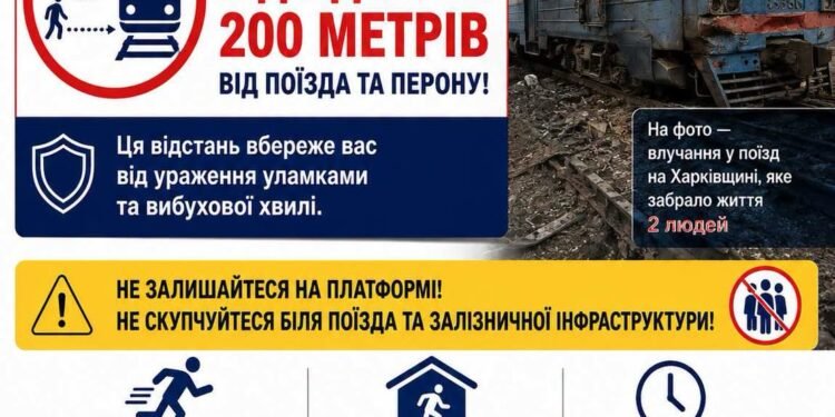 Що робити пасажирам у разі евакуації з поїзда під час атаки — правила безпеки