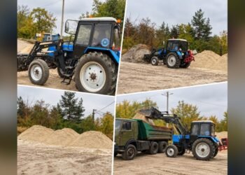 У Золочівській громаді готують піщано-соляну суміш для доріг та тротуарів